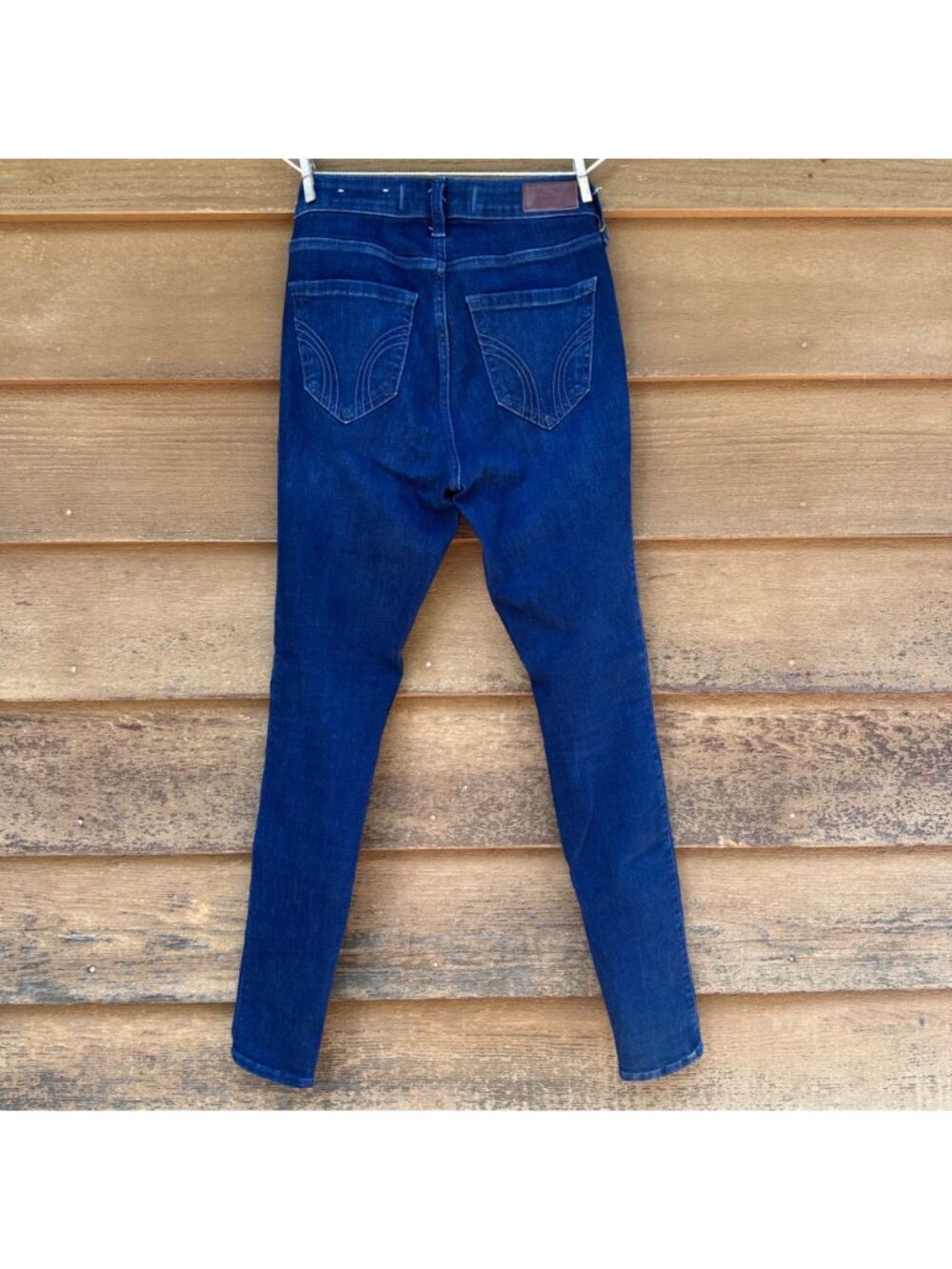 Hollister Curvy High-Rise Super Skinny Jeans W25R Dark Wash Denim Womens - Picture 3 of 12